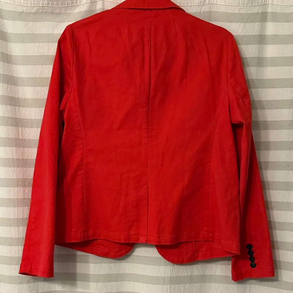 NWT J. Crew Women's Bright Red Blazer sz 10 - Picture 10 of 14